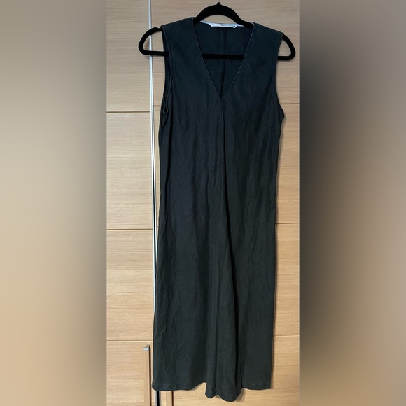 Tommy Hillfiger linen tunic dress . Gray blue . Size 3 , fits like medium - Picture 5 of 9